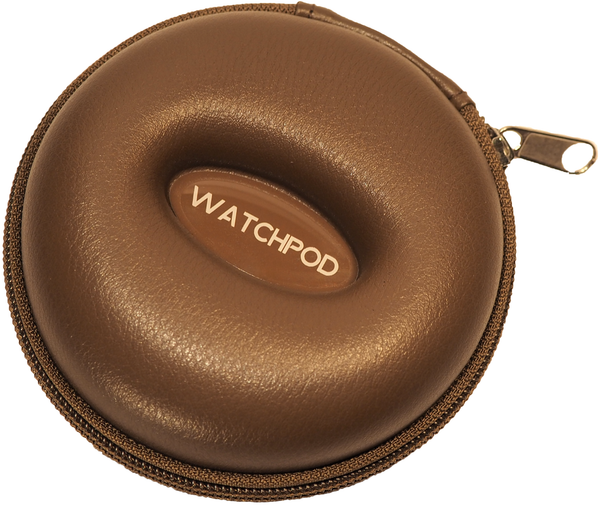 WATCHPOD Single Watch Travel Case Brown