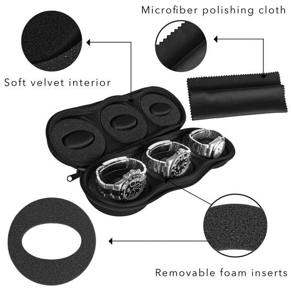 WATCHPOD Triple Watch Travel Case