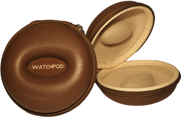 WATCHPOD Single Watch Travel Case Brown